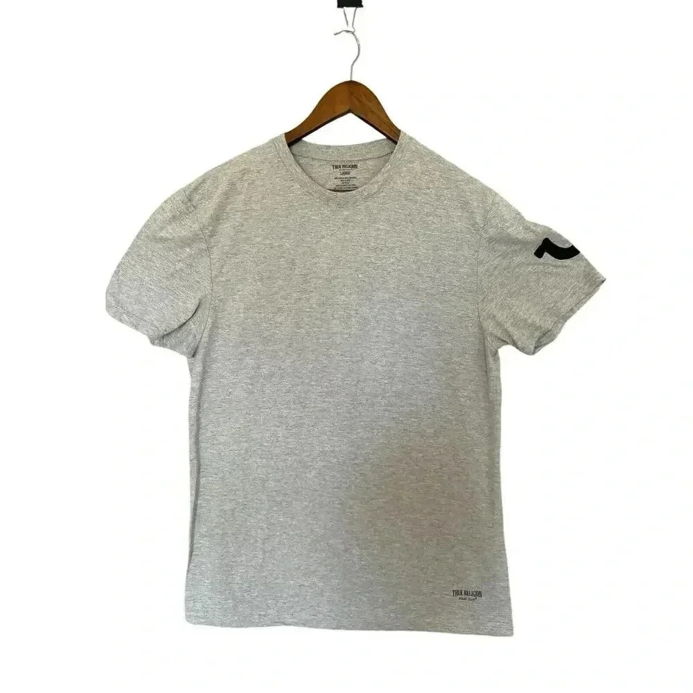 True‎ Religion women Tee Large Gray